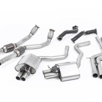 Audi RS6/RS7 C7 - Non-Resonated (Louder) Complete Exhaust System - Uses OE Trims