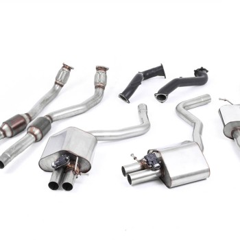 Audi RS6/RS7 C7 - Resonated (Quieter) Complete Exhaust System - Uses OE Tips