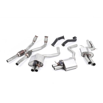 Audi RS6/RS7 C7 - Resonated (Quieter) Complete Exhaust System - Uses OE Tips