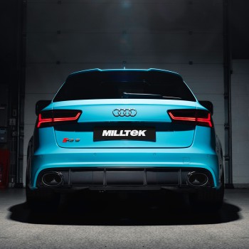 Audi RS6/RS7 C7 - Road+ Complete Exhaust System with Catalyst Bypass - Uses OE Trims
