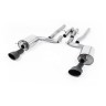 Audi RS6 C6 - Non-Resonated (Louder) Cat-Back Exhaust System with Ceramic-coated Black Satin Dual-Oval Trims - Cerakote Black
