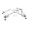 Audi A4 2.0 B9 Quattro - Resonated (Quieter) Cat-Back Exhaust System with Dual GT-100 Polished Trims - Polished