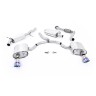 Audi A4 2.0 B9 Quattro - Resonated (Quieter) Cat-Back Exhaust System with Dual GT-100 Burnt Titanium Trims - Burnt Titanium