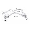 Audi A4 2.0 B9 Quattro - Road+ Part Resonated Cat Back Exhaust System with Dual GT-100 Polished Trims - Polished