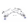 Audi A4 2.0 B9 Quattro - Road+ Part Resonated Cat-Back Exhaust System with Dual GT-100 Burnt Titanium Trims - Burnt Titanium