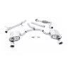 Audi A4 2.0 B9 Quattro - Non-Resonated (Louder) Cat-Back Exhaust System with Dual GT-100 Polished Trims - Polished