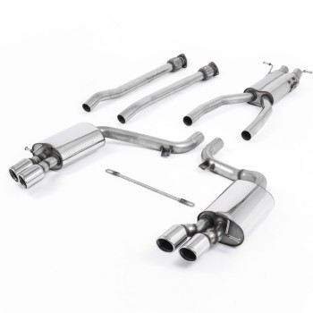 Audi S6 V10 C6 - Road+ Part-Resonated Cat-Back Exhaust System with Polished Trims