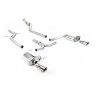 Audi A4 2.0 B8 S line (Manual) - Non-Resonated (Louder) Cat-Back Exhaust System with Duel Outlet GT100 Trims - Polished - Dual