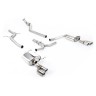 Audi A4 2.0 B8 S line (Manual) - Non-Resonated (Louder) Cat-Back Exhaust System with Quad-outlet GT80 Trims - Polished - Quad