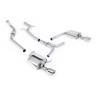 Audi A4 2.0 B8 S line (Tiptronic) - Non-Resonated (Louder) Cat-Back Exhaust System with Dual-outlet GT100 Trims - Polished - Dual