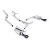 Audi A4 2.0 B8 S line (Tiptronic) - Non-Resonated (Louder) Cat-Back Exhaust System with Dual-outlet GT100 Trims - Cerakote Black - Dual