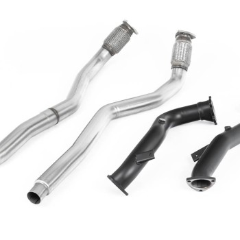 Large Bore Downpipes with Catalyst Bypass Pipes For OE Cat-Back (Audi C7 RS6/RS7/S6/S7) - OE Cat-Back