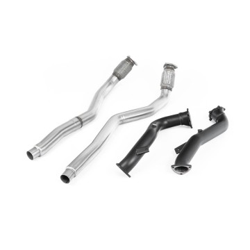 Large Bore Downpipes with Catalyst Bypass Pipes For OE Cat-Back (Audi C7 RS6/RS7/S6/S7) - OE Cat-Back
