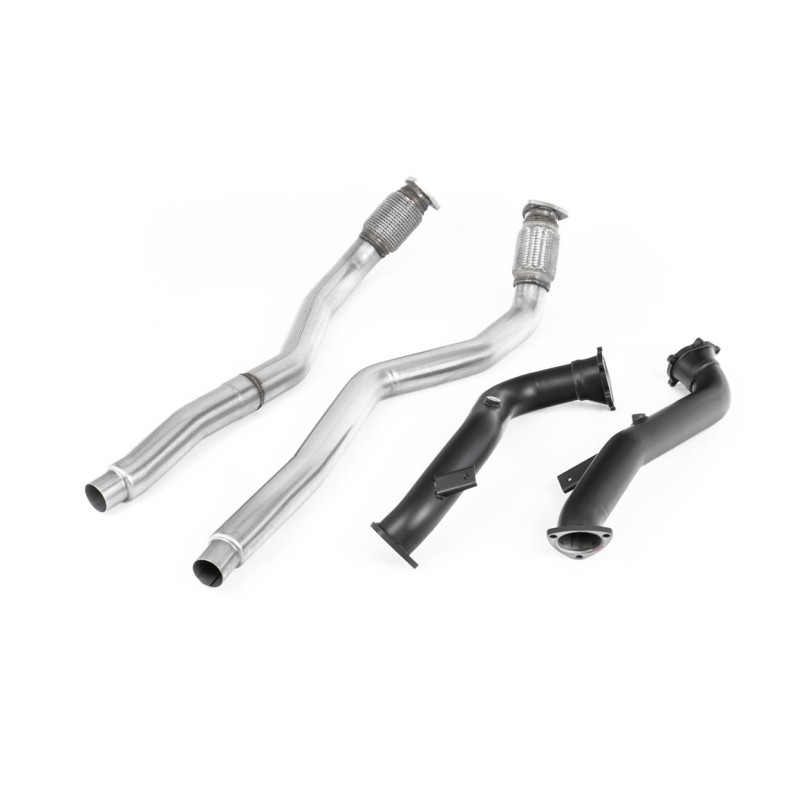 Large Bore Downpipes with Catalyst Bypass Pipes For OE Cat-Back (Audi C7 RS6/RS7/S6/S7) - OE Cat-Back