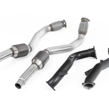 Large Bore Downpipes with Hi-Flow Sports Catalysts For OE Cat-Back (Audi C7 RS6/RS7/S6/S7) - OE Cat-Back