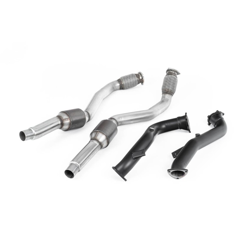 Large Bore Downpipes with Hi-Flow Sports Catalysts For OE Cat-Back (Audi C7 RS6/RS7/S6/S7) - OE Cat-Back