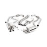 Audi S4/S5 B9 Non Sport Diff models - Resonated (Quieter) Cat-Back Exhaust System with Quad GT-90 Titanium Trims - Brushed Titanium - LHD - 90