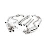 Audi S4/S5 B9 Non Sport Diff models - Non-Resonated (Louder) Cat-Back Exhaust System with Quad GT-90 Burnt Titanium Trims - Burnt Titanium - 90 - LHD