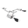 Audi A4 2.0 TDI B8/A5 S-line - Cat-Back Exhaust System with Cerakote Black Quad Outlet Trims - Cerakote Black