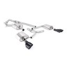 Audi A4 2.0 B8 (Tiptronic)/Audi A5 (Multitronic) S line - Cat-Back Exhaust System with Cerakote Black Quad-outlet Trims - Cerakote Black - Quad