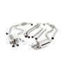 Audi S5 B9 Sport Diff models without Brace Bars - Non-Resonated (Louder) Cat-Back Exhaust System with Quad JET-100 Carbon Trims - Carbon Fibre - LHD