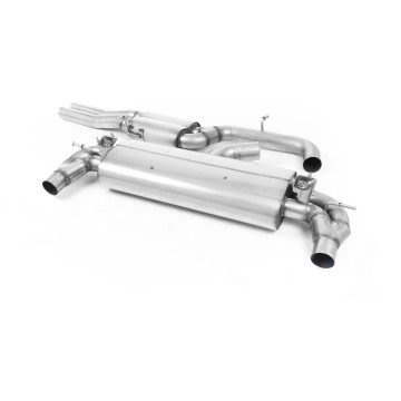 Audi RS3 8V Facelift - Resonated (Quieter) Cat-Back Exhaust System with Polished Oval Trims - Polished