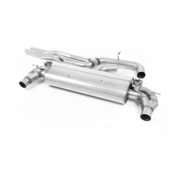 Audi RS3 8V Facelift - Non-Resonated (Louder) Cat-Back Exhaust System with Cerakote Black Trims - Cerakote Black