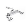 Audi S3 8V.2 - Resonated (Quieter) GPF/OPF-Back Exhaust System with Quad Round Titanium Trims - Brushed Titanium - GT