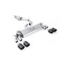 Audi S3 8V.2 - Resonated (Quieter) GPF/OPF-Back Exhaust System with Quad Round Carbon Trims - Carbon Fibre - Jet