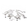 Audi RS4 B9 Avant/Sportback - Non-Resonated Cat-Back Race Exhaust System (Louder) with Titanium Oval Trims - Brushed Titanium