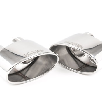 Audi RS5 B9 GPF Models - Resonated (Quieter) Cat-Back Exhaust System with Polished Oval Trims - Polished