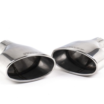 Audi RS5 B9 GPF Models - Non-Resonated Race Cat-Back Exhaust System (Loudest) with Polished Oval Trims - Polished