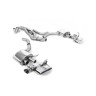 Audi RS6/RS7 C8 - Front Silencer Back System (Twin 80mm) with Polished Oval Trims - Polished