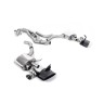 Audi RS6/RS7 C8 - Front Silencer Back System (Twin 80mm) with Cerakote Black Oval Trims - Cerakote Black