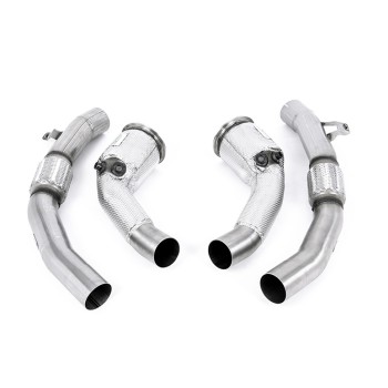 Audi RS6/RS7 C8 & S8 - Large Bore Downpipe with Cat & GPF Delete - For Milltek - Milltek