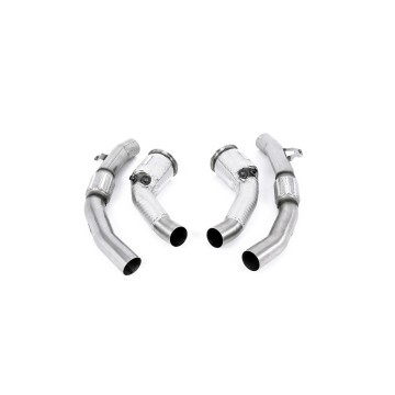 Audi RS6/RS7 C8 & S8 - Large Bore Downpipe with Cat & GPF Delete - For Milltek - Milltek