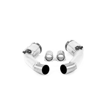 Audi RS6/RS7 C8 & S8 - Large Bore Downpipe with Cat & GPF Delete - For OE - OE