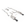 Audi S4 B6 - Non-Resonated (Louder) Cat-Back Exhaust System with GT-100 Cerakote Black Trims - Cerakote Black - GT