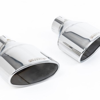 Audi RS3 8V - 80MM Non-Resonated (Louder) Cat-Back Exhaust System with Polished Trims - Polished