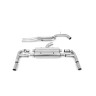 Audi RS3 8V - 80MM Non-Resonated (Louder) Cat-Back Exhaust System with Burnt Titanium Trims - Burnt Titanium