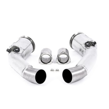 Audi RS6/RS7 C8 & S8 D5 - Large Bore Downpipes & De-Cat (For OE System) - OE