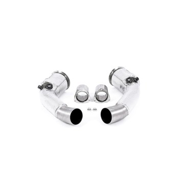 Audi RS6/RS7 C8 & S8 D5 - Large Bore Downpipes & De-Cat (For OE System) - OE
