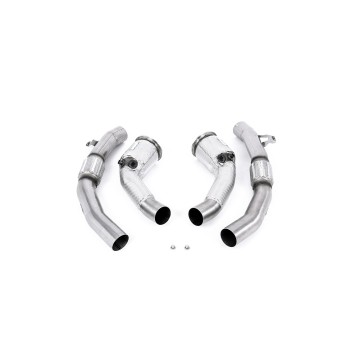 Audi RS6/RS7 C8 & S8 D5 - Large Bore Downpipe & Hi Flow Sports Cat (For Milltek System) - Milltek