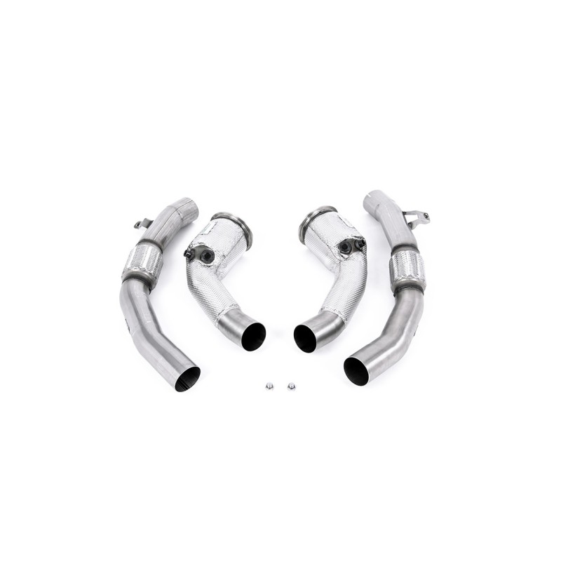 Audi RS6/RS7 C8 & S8 D5 - Large Bore Downpipe & Hi Flow Sports Cat (For Milltek System) - Milltek