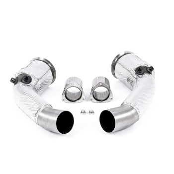 Audi RS6/RS7 C8 & S8 D5 - Large Bore Downpipe & Hi Flow Sports Cat (For OE System) - OE