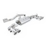 Audi S3 8Y Sportback GPF models - 80mm Non-Resonated (Louder) Cat-Back Exhaust System with Polished Trims - Polished