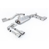 Audi S3 8Y - Part-Resonated Cat-Back Exhaust System with GT-115 Brushed Titanium Tips - Brushed Titanium - GT