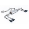 Audi S3 8Y - Part-Resonated Cat-Back Exhaust System with Cerakote Black Oval Trims - Cerakote Black - Oval (Jet)