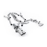 Audi S8 D5 V8 - Resonated (Quieter) OPF-Back Exhaust System with GT-115 Titanium Trims - Brushed Titanium