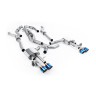 Audi S8 D5 V8 - Resonated (Quieter) OPF-Back Exhaust System with GT-115 Burnt Titanium Trims - Burnt Titanium